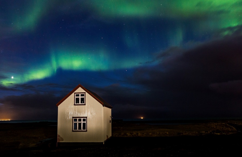 melhores lugares para ver a aurora boreal islândia